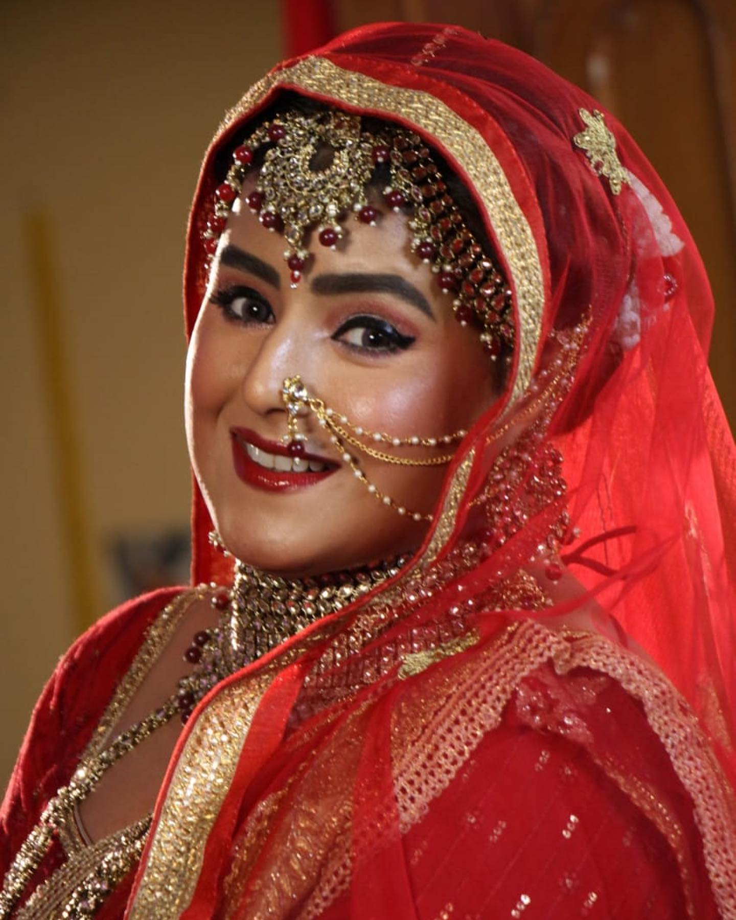 Akanksha Awasthi bridal-style close-up